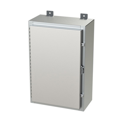 Saginaw Control & Engineering SCE-24H1608SSLP 24x16x8" 304 Stainless Steel Wall Mount Electrical Enclosure