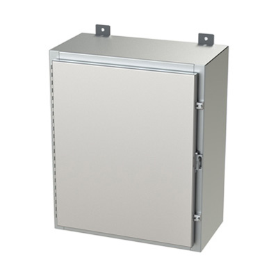 Saginaw Control & Engineering SCE-24H2010SSLP 24x20x10" 304 Stainless Steel Wall Mount Electrical Enclosure