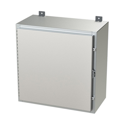 Saginaw Control & Engineering SCE-24H2412SSLP 24x24x12" 304 Stainless Steel Wall Mount Electrical Enclosure