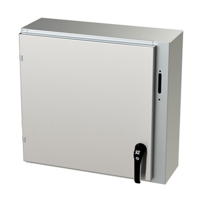 Saginaw Control & Engineering SCE-24XEL2508SSLP 24x25x8" 304 Stainless Steel Wall Mount Electrical Enclosure