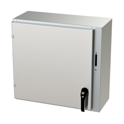 Saginaw Control & Engineering SCE-24XEL2510SSLP 24x25x10" 304 Stainless Steel Wall Mount Electrical Enclosure