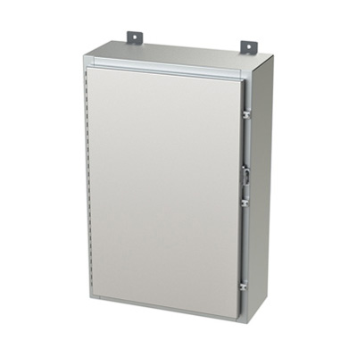 Saginaw Control & Engineering SCE-30H2008SSLP 30x20x8" 304 Stainless Steel Wall Mount Electrical Enclosure