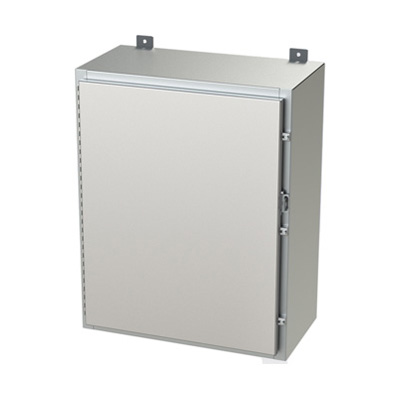 Saginaw Control & Engineering SCE-30H2412SSLP 30x24x12" 304 Stainless Steel Wall Mount Electrical Enclosure