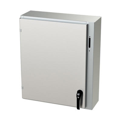 Saginaw Control & Engineering SCE-30XEL2508SSLP 30x25x8" 304 Stainless Steel Wall Mount Electrical Enclosure