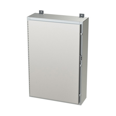 Saginaw Control & Engineering SCE-36H2408SSLP 36x24x8" 304 Stainless Steel Wall Mount Electrical Enclosure