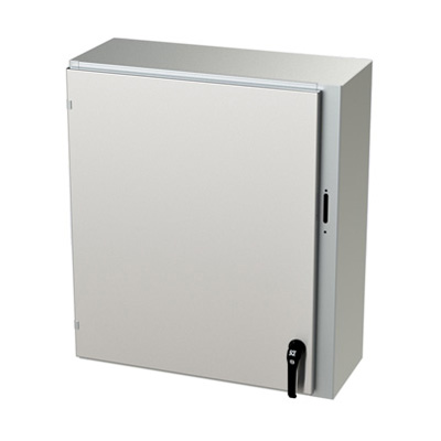 Saginaw Control & Engineering SCE-36XEL3112SSLP 36x31x12" 304 Stainless Steel Wall Mount Electrical Enclosure