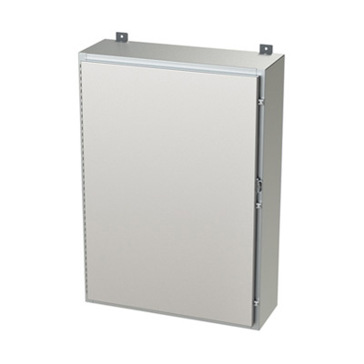 Saginaw Control & Engineering SCE-42H3010SSLP 42x30x10" 304 Stainless Steel Wall Mount Electrical Enclosure