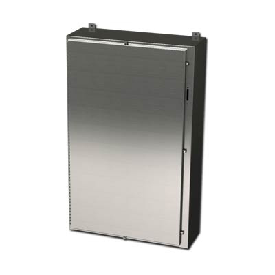 Saginaw Control & Engineering SCE-42HS3112SSLP 42x31x12" 304 Stainless Steel Wall Mount Electrical Enclosure