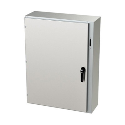 Saginaw Control & Engineering SCE-42XEL3110SSLP 42x31x10" 304 Stainless Steel Wall Mount Electrical Enclosure