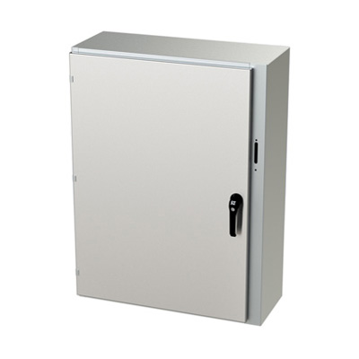 Saginaw Control & Engineering SCE-42XEL3112SSLP 42x31x12" 304 Stainless Steel Wall Mount Electrical Enclosure