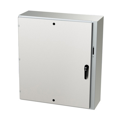 Saginaw Control & Engineering SCE-42XEL3712SSLP 42x37x12" 304 Stainless Steel Wall Mount Electrical Enclosure