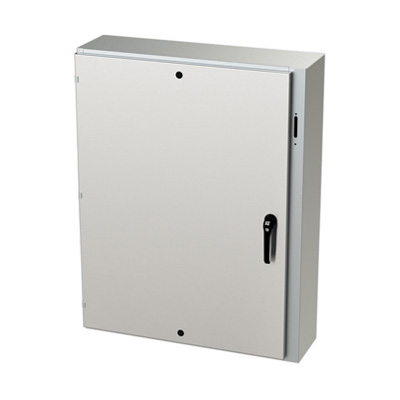 Saginaw Control & Engineering SCE-48XEL3710SSLP 48x37x10" 304 Stainless Steel Wall Mount Electrical Enclosure