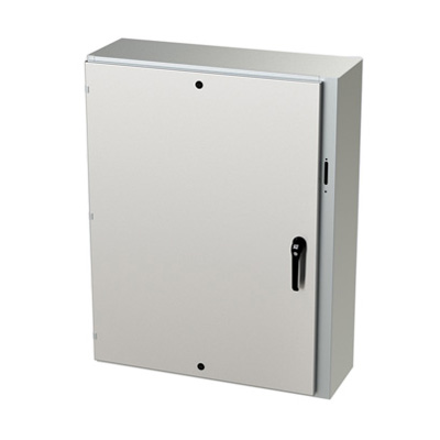 Saginaw Control & Engineering SCE-48XEL3712SSLP 48x37x12" 304 Stainless Steel Wall Mount Electrical Enclosure