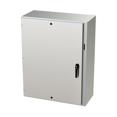 Saginaw Control & Engineering SCE-48XEL3716SSLP 48x37x16" 304 Stainless Steel Wall Mount Electrical Enclosure