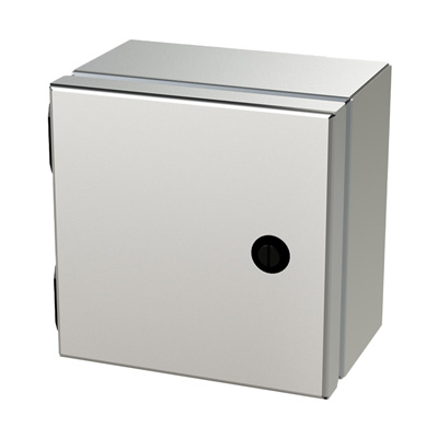 Saginaw Control & Engineering SCE-606ELJSS 6x6x4" 304 Stainless Steel Wall Mount Electrical Enclosure
