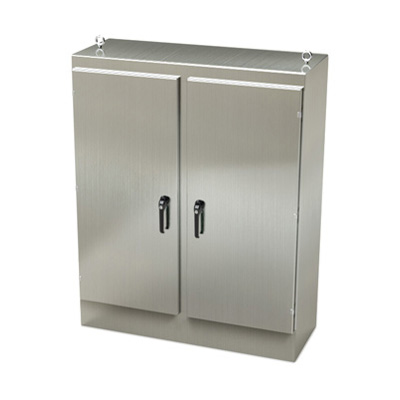Saginaw Control & Engineering SCE-60EL4818SSFSD 60x48x18" 304 Stainless Steel Free Standing Electrical Enclosure
