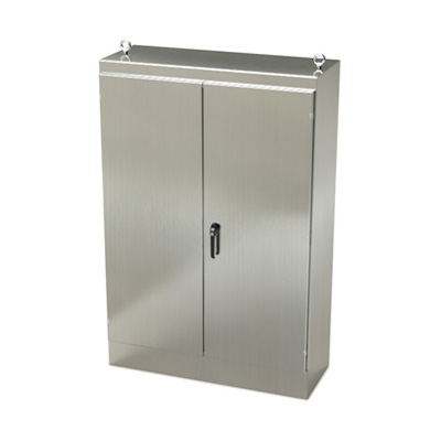 Saginaw Control & Engineering SCE-724818SSFSD 72x48x18" 304 Stainless Steel Free Standing Electrical Enclosure