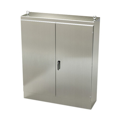 Saginaw Control & Engineering SCE-726018SSFSD 72x60x18" 304 Stainless Steel Free Standing Electrical Enclosure