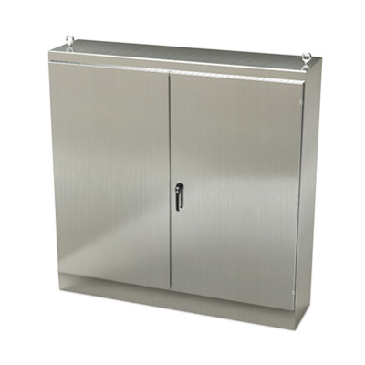 Saginaw Control & Engineering SCE-727218SSFSD 72x72x18" 304 Stainless Steel Free Standing Electrical Enclosure