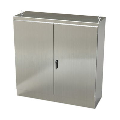 Saginaw Control & Engineering SCE-727224SSFSD 72x72x24" 304 Stainless Steel Free Standing Electrical Enclosure