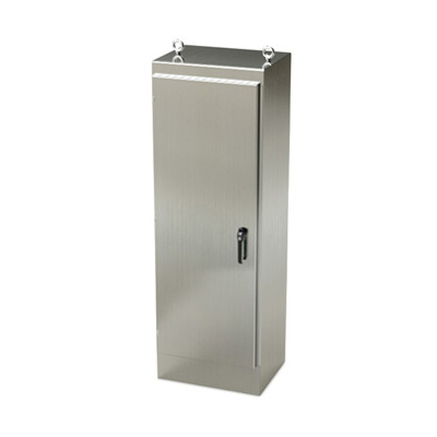 Saginaw Control & Engineering SCE-72EL2418SSFS 72x24x18" 304 Stainless Steel Free Standing Electrical Enclosure