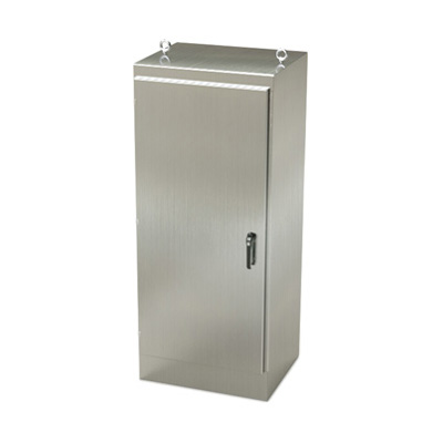 Saginaw Control & Engineering SCE-72EL3024SSFS 72x30x24" 304 Stainless Steel Free Standing Electrical Enclosure