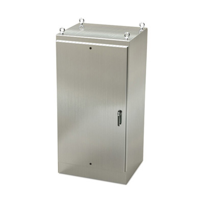 Saginaw Control & Engineering SCE-72EL3630SSFS 72x36x30" 304 Stainless Steel Free Standing Electrical Enclosure