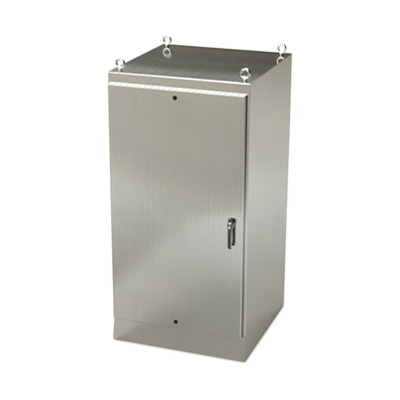 Saginaw Control & Engineering SCE-72EL3636SSFS 72x36x36" 304 Stainless Steel Free Standing Electrical Enclosure