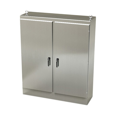 Saginaw Control & Engineering SCE-72EL6018SSFSD 72x60x18" 304 Stainless Steel Free Standing Electrical Enclosure
