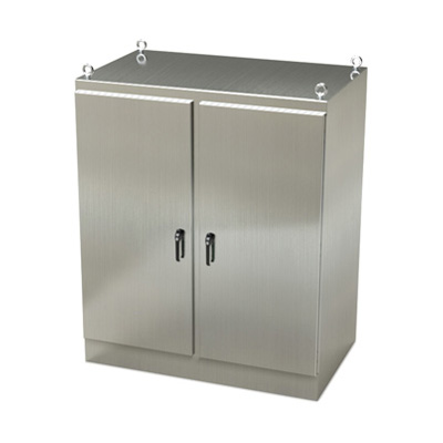 Saginaw Control & Engineering SCE-72EL6036SSFSD 72x60x36" 304 Stainless Steel Free Standing Electrical Enclosure