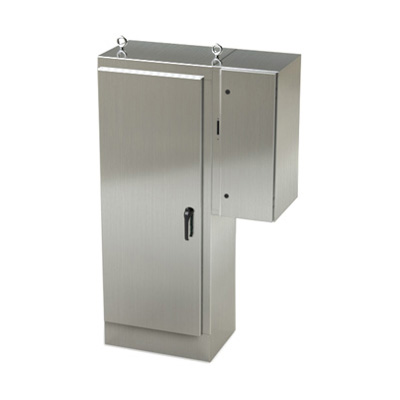 Saginaw Control & Engineering SCE-72XD2818SS 72x28x18" 304 Stainless Steel Free Standing Electrical Enclosure