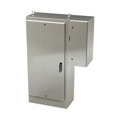 Saginaw Control & Engineering SCE-72XD3418SS 72x34x18" 304 Stainless Steel Free Standing Electrical Enclosure