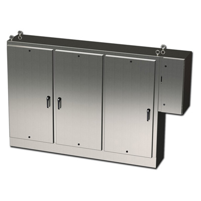 Saginaw Control & Engineering SCE-72XD3EQ18SS6 316 Stainless Steel Free Standing Electrical Enclosure