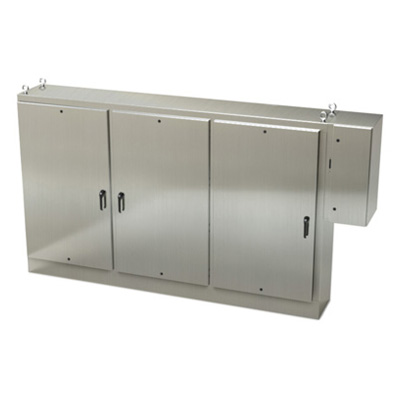Saginaw Control & Engineering SCE-72XD3EW18SS 72x118x18" 304 Stainless Steel Free Standing Electrical Enclosure