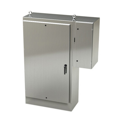 Saginaw Control & Engineering SCE-72XD4018SS 72x40x18" 304 Stainless Steel Free Standing Electrical Enclosure