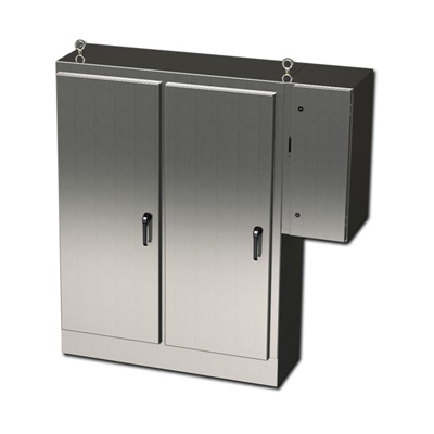 Saginaw Control & Engineering SCE-72XD5418SS 72x54x18" 304 Stainless Steel Free Standing Electrical Enclosure