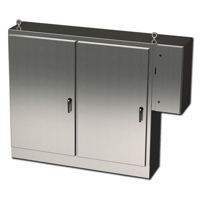 Saginaw Control & Engineering SCE-72XD7818SS 72x78x18" 304 Stainless Steel Free Standing Electrical Enclosure