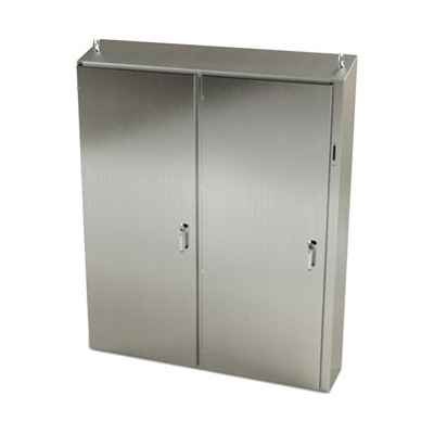 Saginaw Control & Engineering SCE-72XEL6112SSST 72x61x12" 304 Stainless Steel Free Standing Disconnect Electrical Enclosure