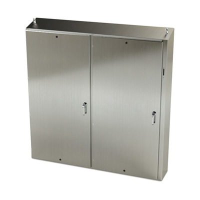 Saginaw Control & Engineering SCE-72XEL7312SSST 72x73x12" 304 Stainless Steel Free Standing Disconnect Electrical Enclosure