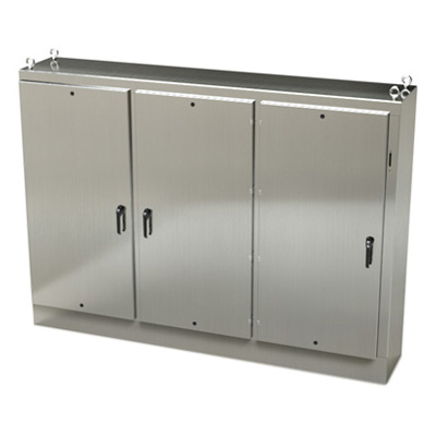 Saginaw Control & Engineering SCE-72XM3EQ18SS 72x100x18" 304 Stainless Steel Free Standing Electrical Enclosure