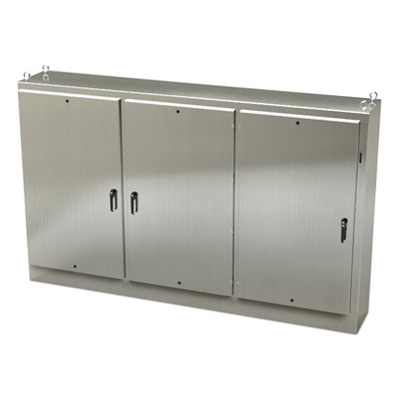 Saginaw Control & Engineering SCE-72XM3EW18SS 72x118x18" 304 Stainless Steel Free Standing Electrical Enclosure