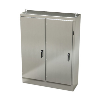 Saginaw Control & Engineering SCE-72XM5418SS 72x54x18" 304 Stainless Steel Free Standing Electrical Enclosure