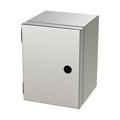 Saginaw Control & Engineering SCE-8066ELJSS 8x6x6" 304 Stainless Steel Wall Mount Electrical Enclosure