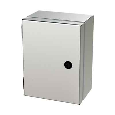 Saginaw Control & Engineering SCE-806ELJSS 8x6x4" 304 Stainless Steel Wall Mount Electrical Enclosure