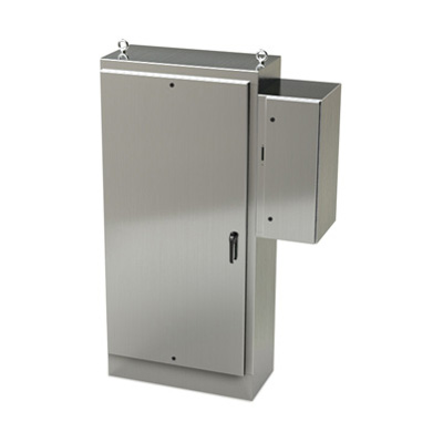 Saginaw Control & Engineering SCE-84XD4018SS 84x40x18" 304 Stainless Steel Free Standing Electrical Enclosure