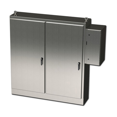Saginaw Control & Engineering SCE-84XD7818SS 84x78x18" 304 Stainless Steel Free Standing Electrical Enclosure