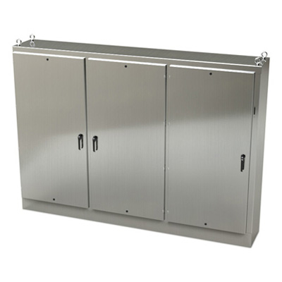 Saginaw Control & Engineering SCE-84XM3EW18SS 84x118x18" 304 Stainless Steel Free Standing Electrical Enclosure