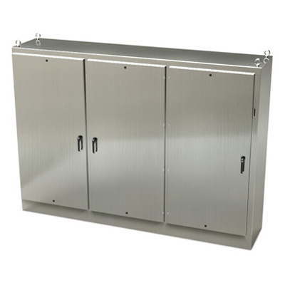 Saginaw Control & Engineering SCE-84XM3EW24SS 84x118x24" 304 Stainless Steel Free Standing Electrical Enclosure