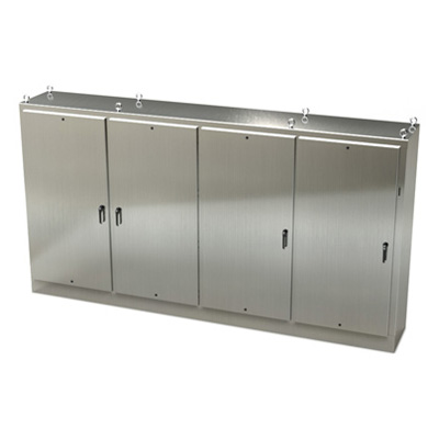 Saginaw Control & Engineering SCE-84XM4EW24SS 84x158x24" 304 Stainless Steel Free Standing Electrical Enclosure