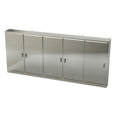 Saginaw Control & Engineering SCE-84XM5EW18SS 84x197x18" 304 Stainless Steel Free Standing Electrical Enclosure